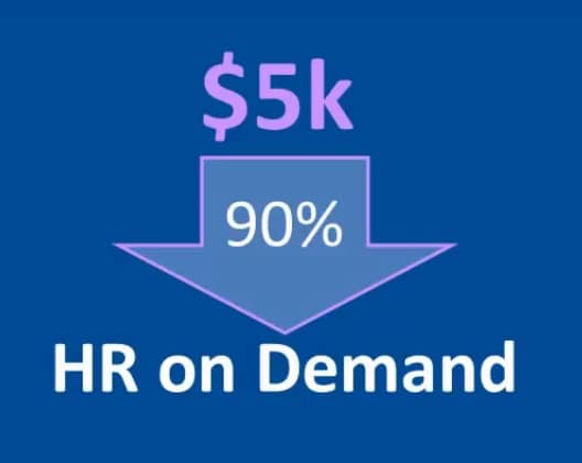 Instead of paying 2500 to 5000 dollars a month for a full-time HR staff, you can avail yourself of the HR on Demand Service at a ridiculously lesser rate!